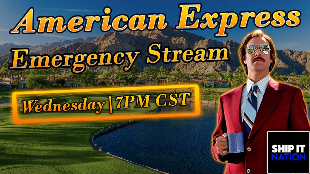 TheDegenerate75's tweet photo. The American Express | 2025

The One Guy I'm NOT playing: Watch the Stream

The One Guy I AM playing: Watch the Stream

Sleeper: Watch the Stream

🚨Tune into the Emergency Stream, we are live in an hour on the @ShipItNation YT Channel!🚨

Good luck this week!😁 https://t.co/eo0ky3ao0r