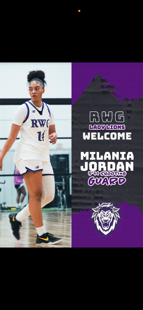 We are excited to announce <a href="/MilaniaJordan1/">💫MILANIA JORDAN C/O 2026🙏🏾🏀</a> as the newest addition to RWG STEM Academy! A dynamic and versatile talent, Milania excels both as a sharpshooter and a strong, aggressive presence attacking the basket. We can’t wait to see her continue to grow! 💜🤍🦁
