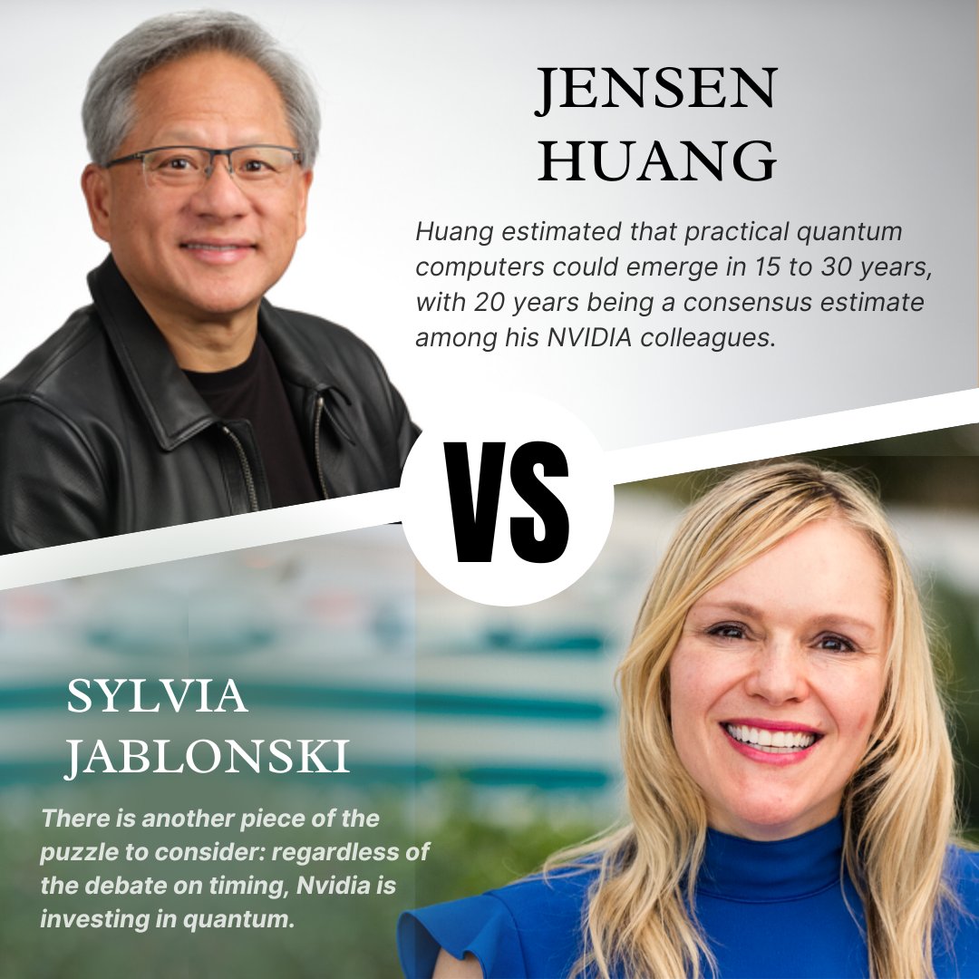 NVIDIA’s Jensen Huang recently predicted practical quantum computing is 20 years away, but the company is already investing in quantum tech. Meanwhile, Defiance’s Sylvia Jablonski urges investors to focus on the inevitable quantum revolution. #QuantumComputing #FutureOfTech
