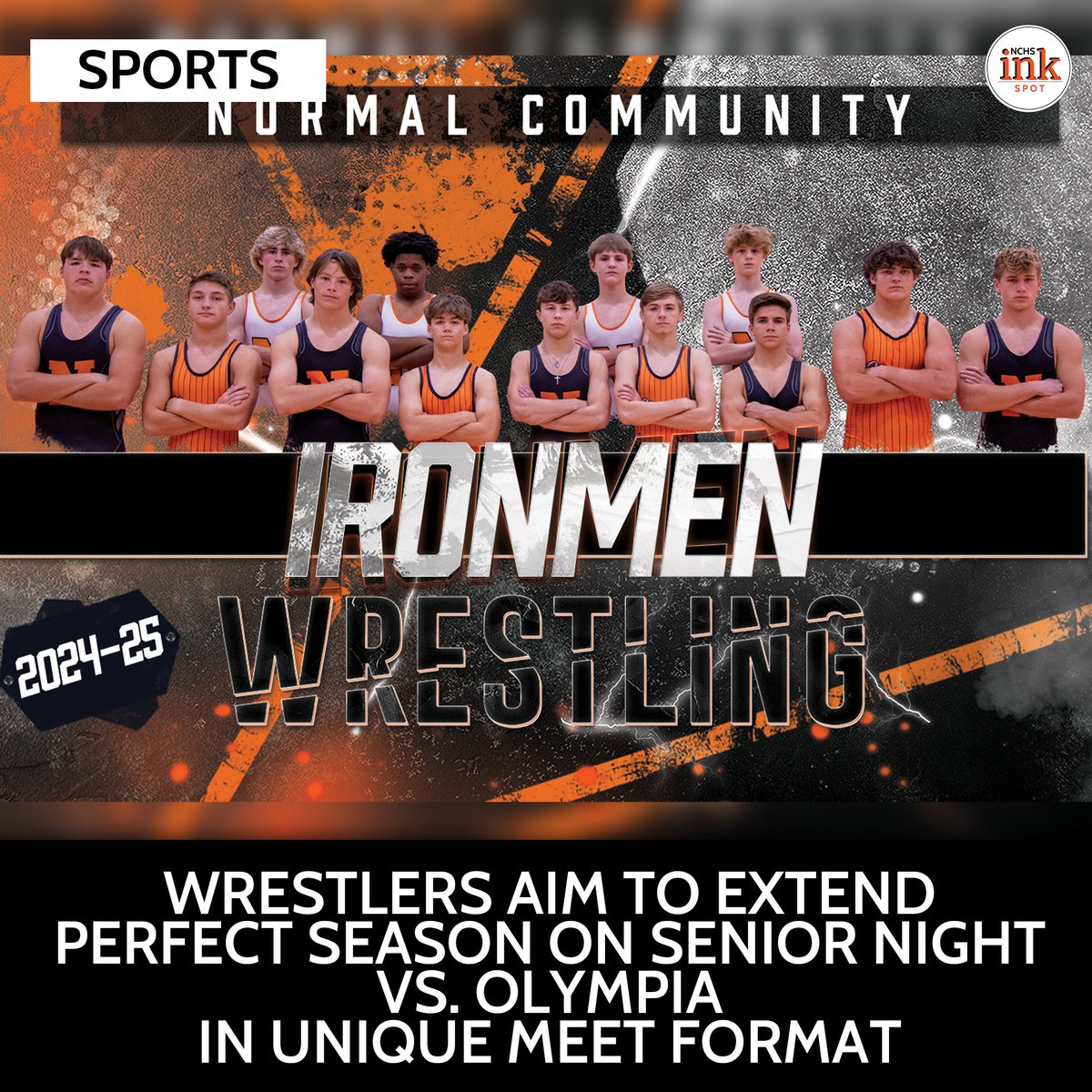 The Ironmen wrestling team takes center stage tonight for Senior Night vs. Olympia. With a perfect 18-0 record and state-ranked wrestlers, they’re ready to shine under the spotlight. Learn more at: bit.ly/3WjhgDA