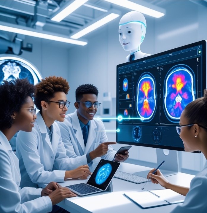 abdo_imaging's tweet image. #AI is #transforming diagnostic imaging. Change in approach to disease diagnosis #precise &amp;amp; #efficient.

1. Automated Image Analysis &amp;amp; reporting
2. Pattern Identification: subtle abnormalities
3. Predictive Capability
4. Personalized Medicine
5. Efficient Educator

#FOAMed @RSNA