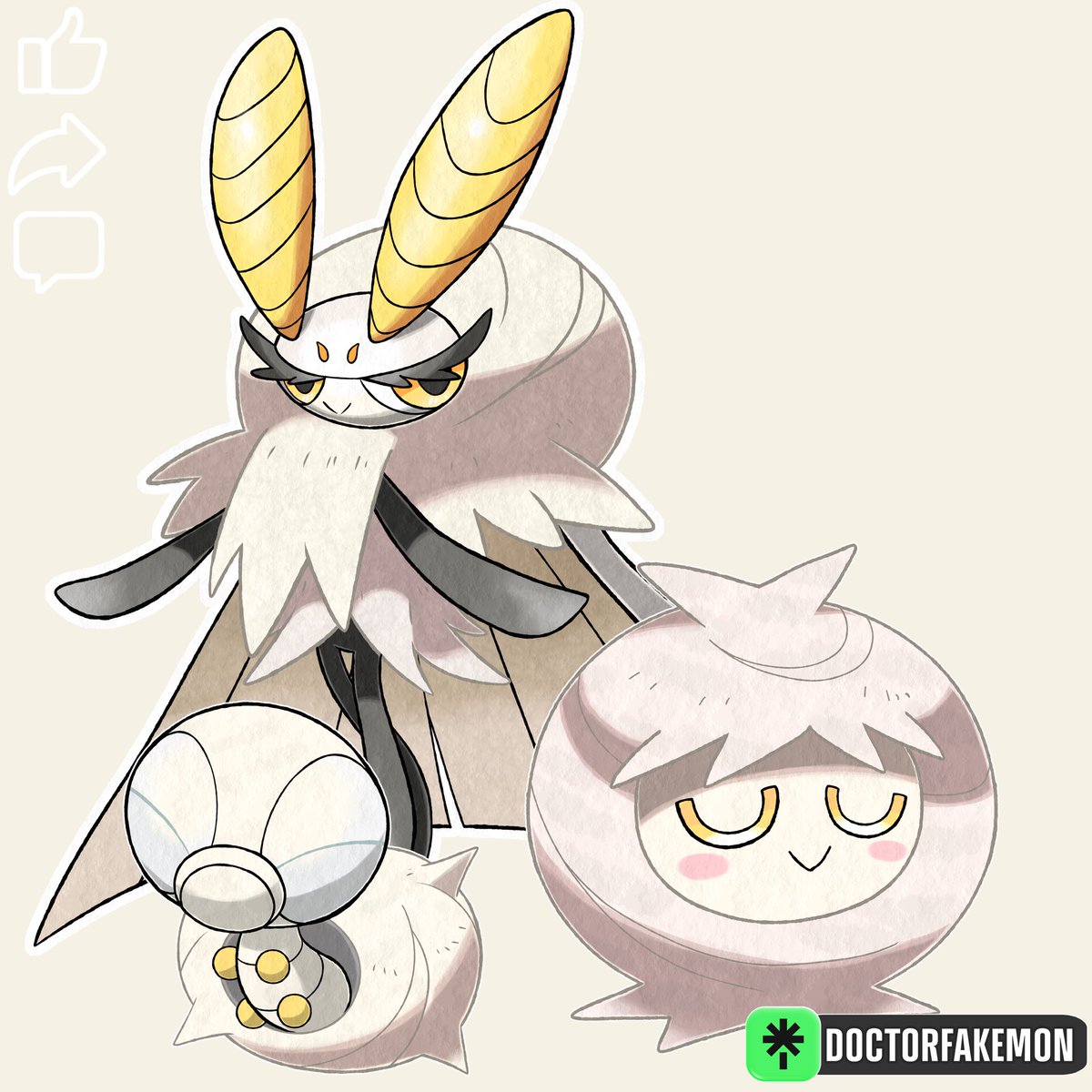 DoctorFakemon's tweet photo. Meet Caterploom, Silkocoon and Silkifly evolutionary line of silk worm pokemon
#pokemon #fakemon #bugpokemon https://t.co/nbL3iQ7woD