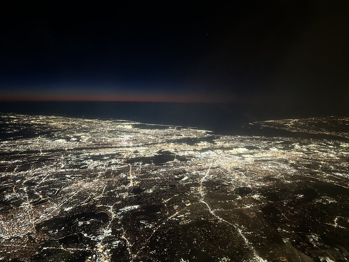 NYC this morning, en route to DC. ✈️