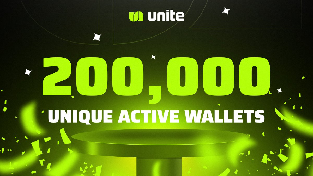 uniteio's tweet image. Unite L3 Hits 200,000 Total UAWs: Affiliate Program Now Live on League of Llamas!

The Unite L3 chain has just surpassed 200,000 total unique active wallets in its fourth week since launch!

To show our appreciation for everyone who helped expand the Unite community and make this…