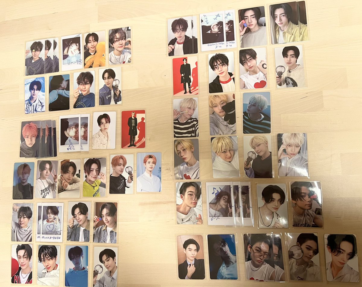 mtk_1115's tweet photo. ENHYPEN エナプ トレカ 交換 特典

【譲】画像のもの

【求】ジェイク未所持　

daydream weverseラキドロ、unseen、DB金髪　特に激求ですෆ ̖́-

未所持なんでも検討しますのでお気軽にお声掛けください🙇‍♀️

n:1交換可◎

京セラ1/25で交換できる方優先

交換難しい場合♡にて対応

#ENHYPEN交換 https://t.co/xBdpd7ypA7