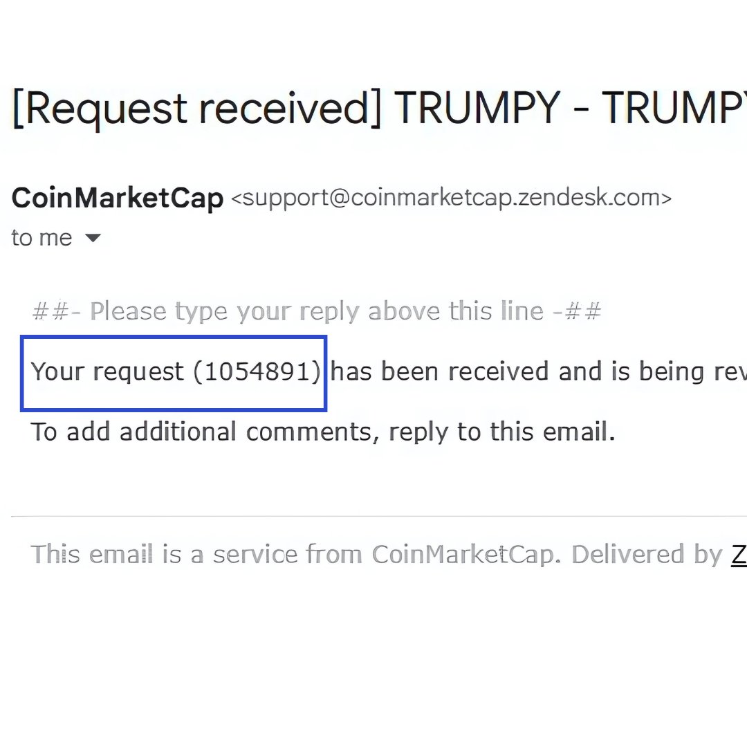 Hello <a href="/CoinMarketCap/">CoinMarketCap</a> 

We have submitted listing request N° 1054891, and we would like to request priority in reviewing this application. Thank you for your attention, and we are available for any additional information you may need.

Thank you!

#TRUMPY #BNBCHAIN #BINANCE #BTC