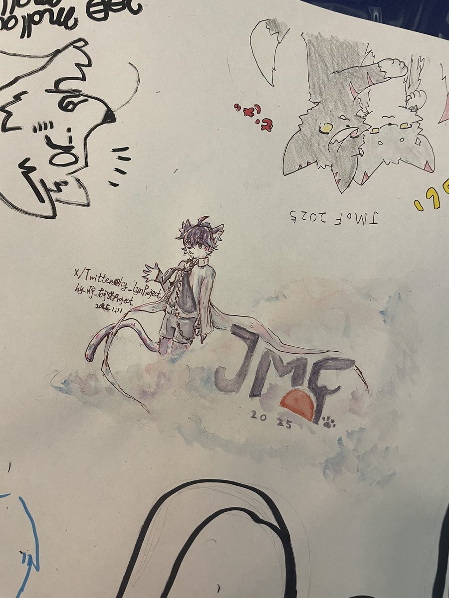 hy_lynProject's tweet photo. 今回のJMOF絵巻三日で制覇しました！#JMoF2025 #JMoFで描きました https://t.co/Iw35udvJof