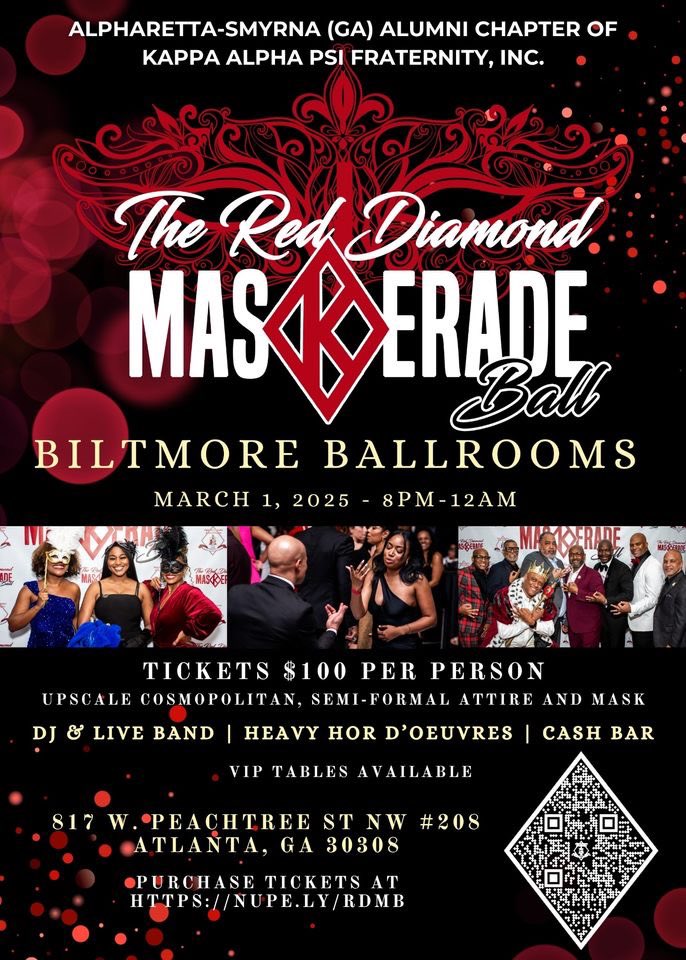 ASANUPES's tweet photo. Please join the Brothers of Alpharetta-Smyrna (GA) Alumni Chapter of Kappa Alpha Psi (@asanupes)for an unforgettable night of celebration and camaraderie at our annual Red Diamond MasKerade Ball.

for 🎟️
https://t.co/NVFn0iwqMQ https://t.co/e4rkIOn10O