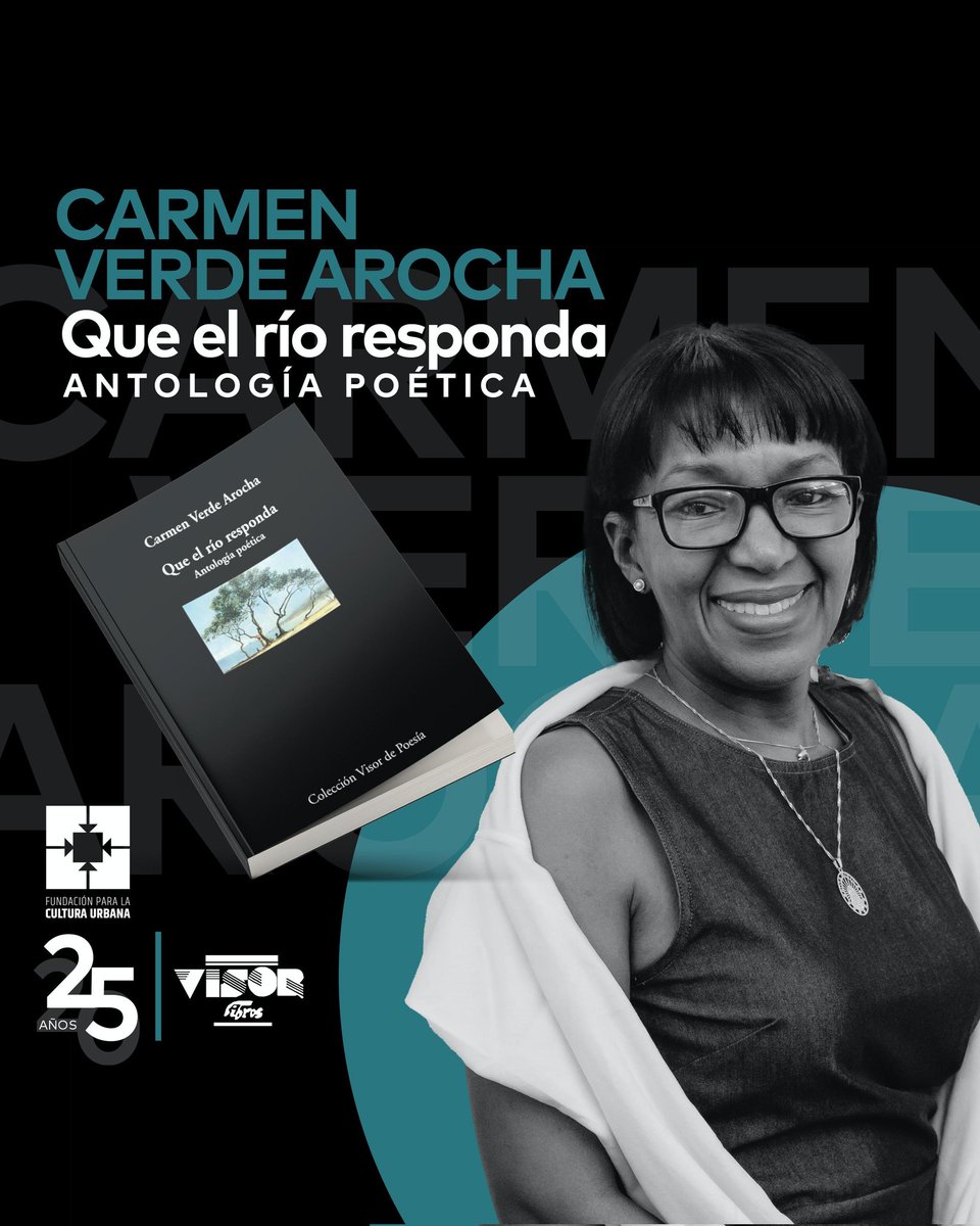 #NovedadEditorial
Ya está disponible en tiendas virtuales y en librerías de #España «Que el río responda», de la poeta, escritora y gerente cultural, <a href="/CarmenVerdeAroc/">Carmen Verde Arocha</a>, séptimo libro del acuerdo de coedición entre <a href="/VisorLibros/">Visor Libros</a> y la #FCU
⬇️
visor-libros.com/collections/vi…