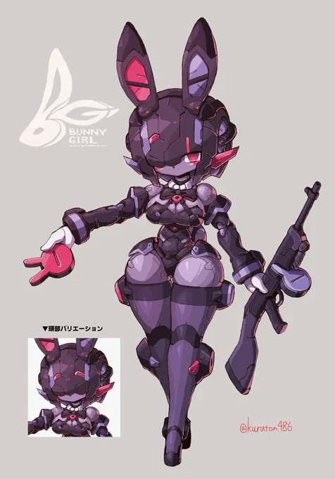 トレンドにバニーガールとあったのでバニーガール風メカ娘はる 