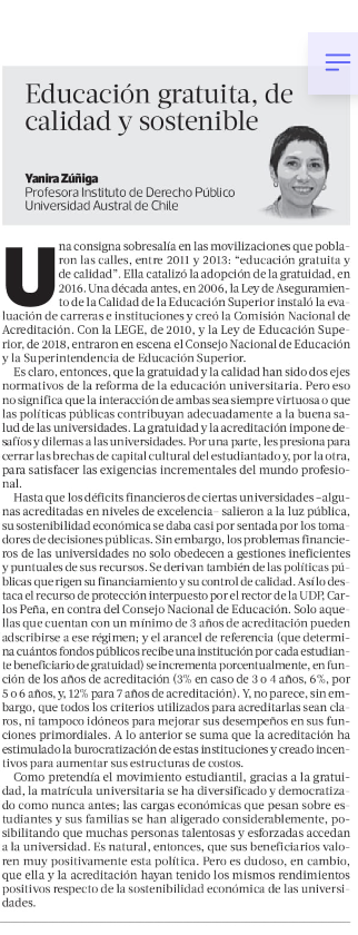 Comparto mi columna de esta semana en <a href="/latercera/">La Tercera</a>