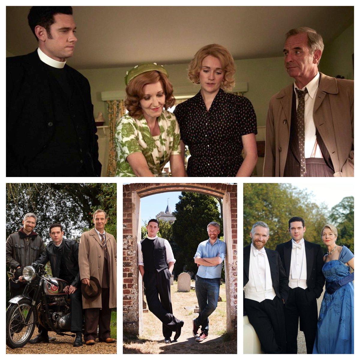 richardcookson's tweet photo. Wednesday night is #Grantchester night! And we’re on the TV mags! We bid farewell to Will Davenport, played by Tom Brittney, who joined the show right as I started producing it. What a pleasure it's been working with him and that infectious grin for 6 lovely years! 9pm on @ITV https://t.co/M9G5kXaRdM