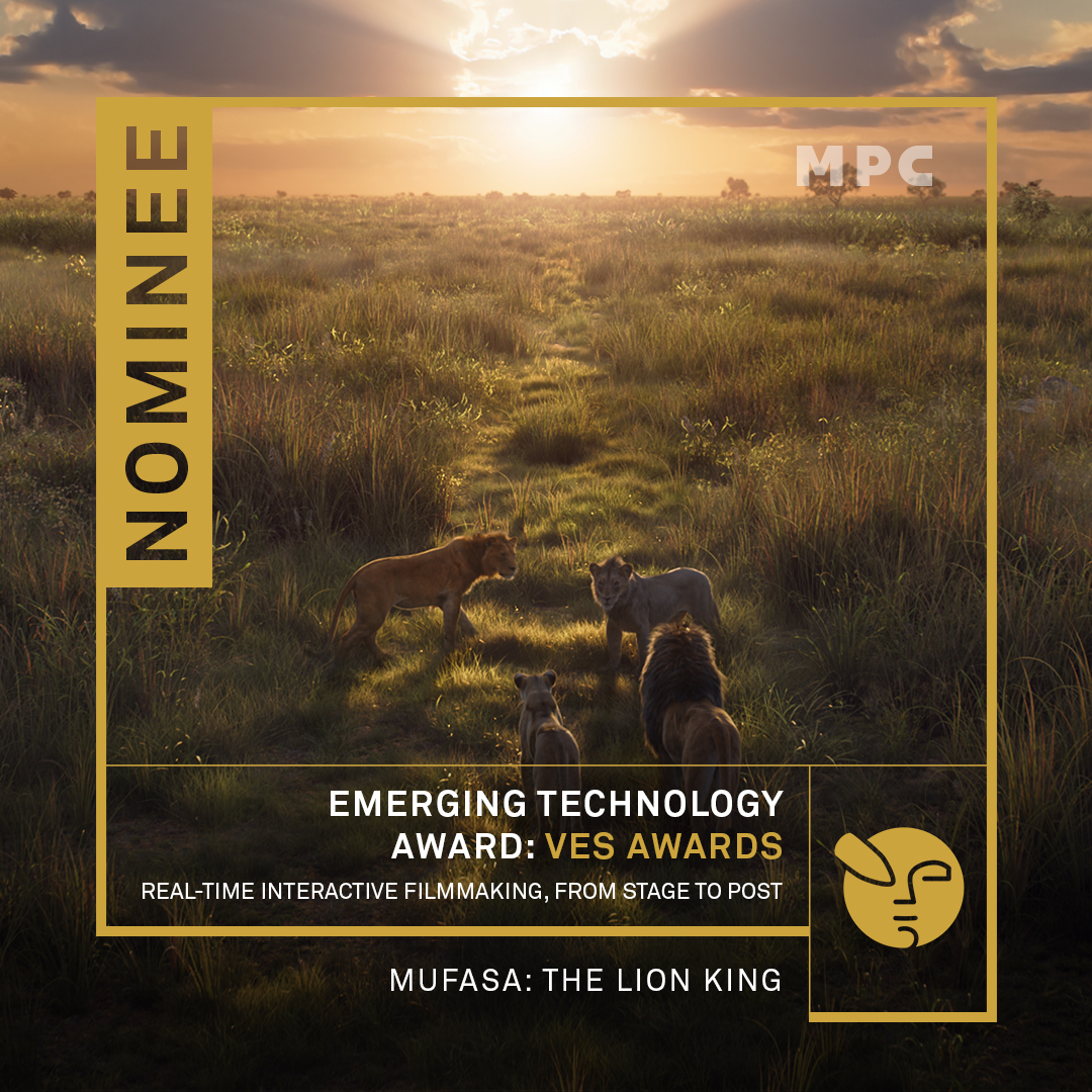 ✨ Exciting News! ✨
MPC has earned four nominations at the 2025 #VESAwards for Disney’s #Mufasa: The Lion King &amp; Young Woman and the Sea!
Congrats to our talented teams worldwide! 🌍💪

The gala is Feb 11, 2025. Honored to be recognized! 🚀
#VFX #Animation #Filmmaking