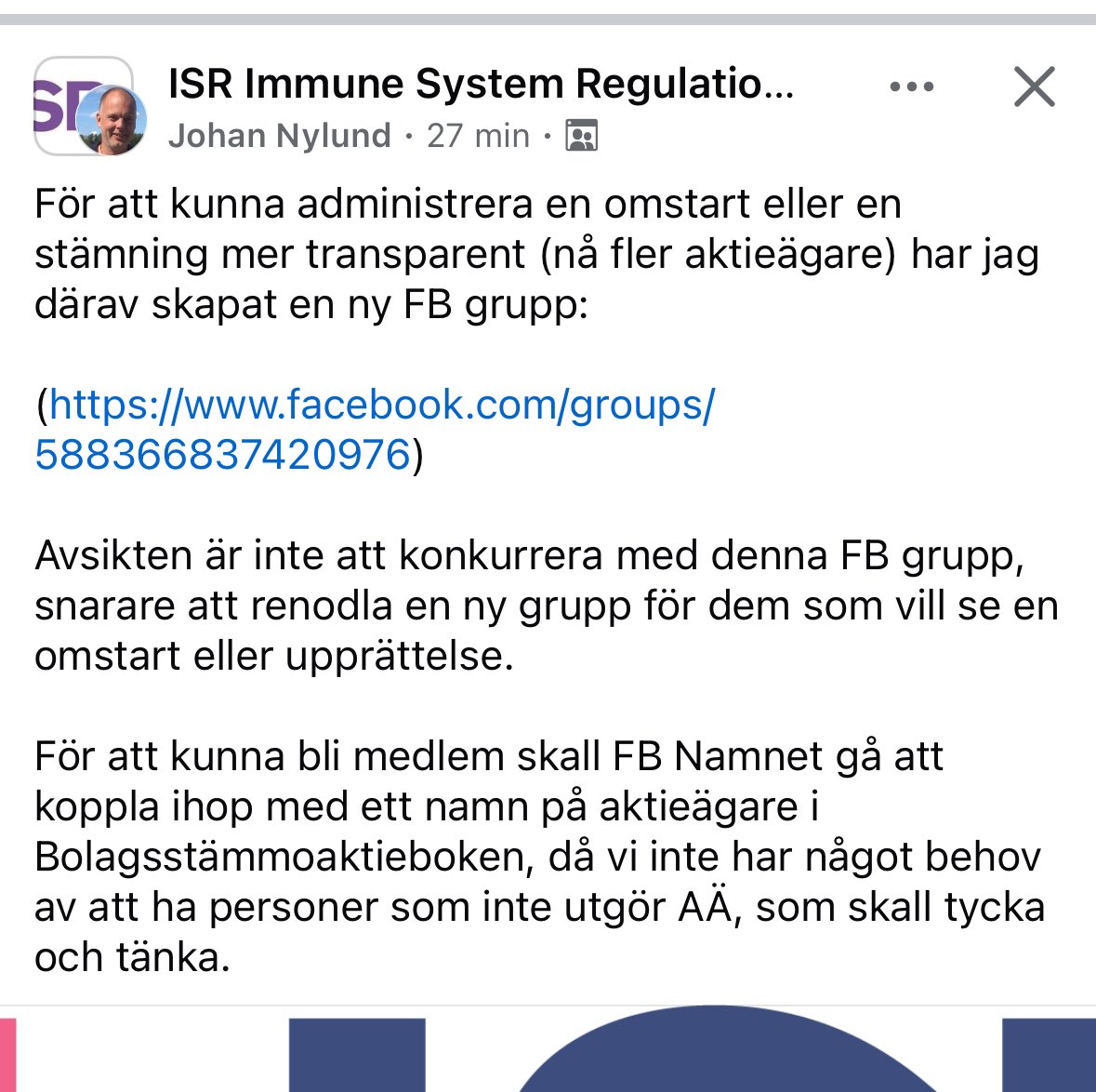 FFlanderen's tweet photo. J E S U S. C H R I S T nu får det räcka med galenskaperna. Stämning?! För vad, mot vem? Om vi ignorerar att det är helt efterblivet, så återstår att det för ”stämningar” krävs otaliga hundratusentals kronor, med osäker utgång. Vi lever f ö inte i en amerikansk film. #isrholding https://t.co/7PsBFRbhsk