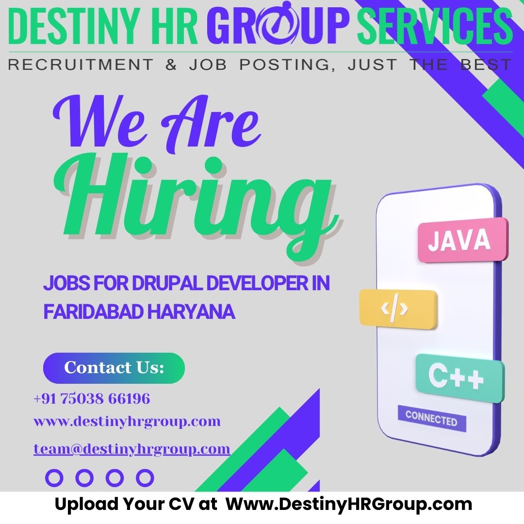 Destinyhrgroup's tweet image. Hiring!!
Jobs for Drupal Developer in Faridabad, Haryana with A Prestigious client of Destiny HR Group Services.
apply now :-
destinyhrgroup.com/job/drupal-dev…
#drupaldeveloper #drupaljobs #technicaljobs #destinyhrgroup #phpjobs #HiringNow #jobseekers #jobsearch