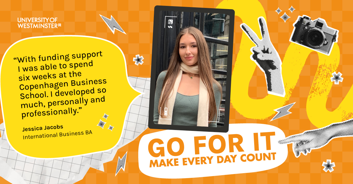 My advice? Take advantage of the opportunities Westminster offers!" - Jessica Jacobs 🌍 

Our Global Exchange Programme supports students in exploring short-term study, research, work, or volunteering opportunities abroad.

🔗 Learn more here: bit.ly/4fW6ABz