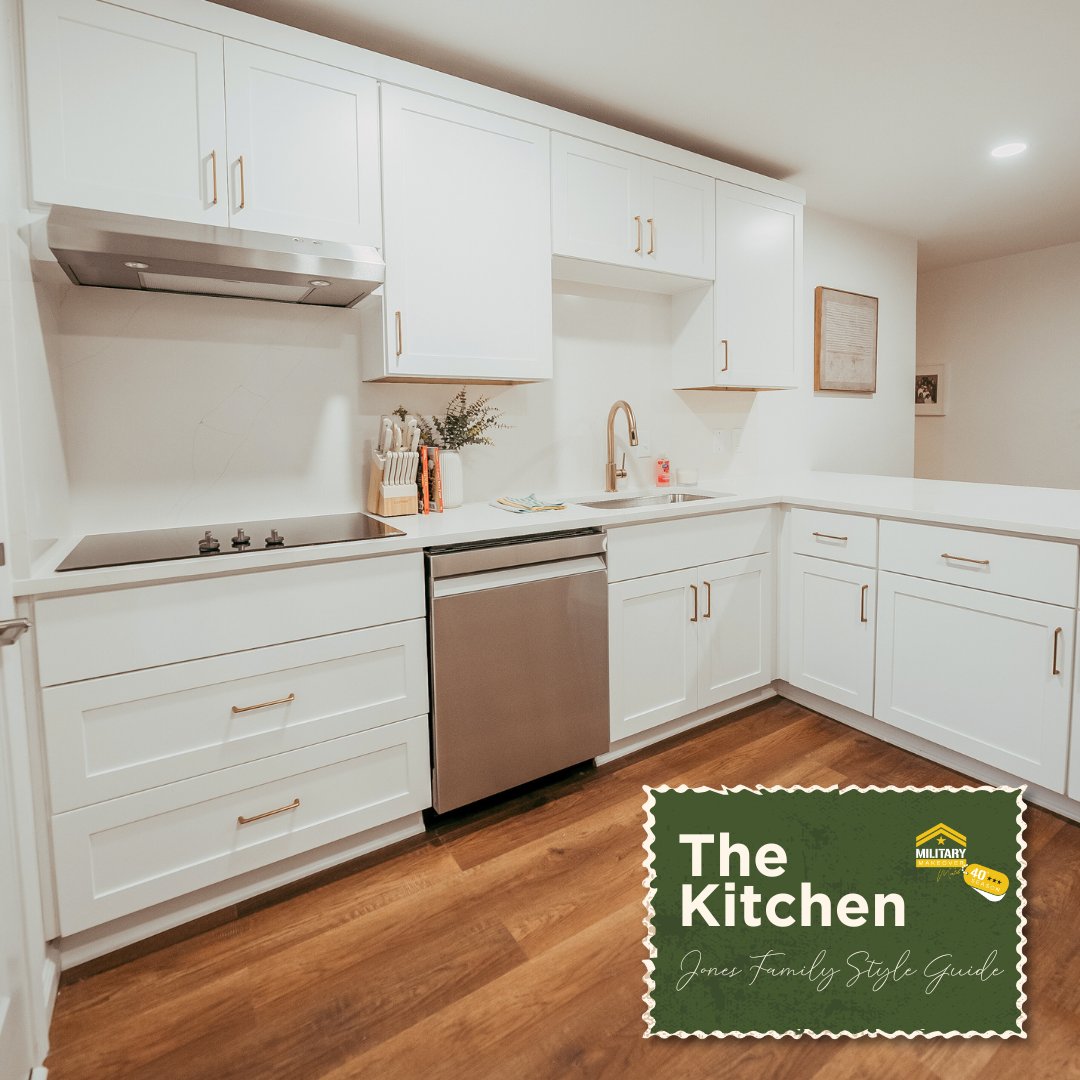 MilitaryMkover's tweet image. The Jones Family Kitchen underwent a remarkable transformation with expanded space, modern white cabinetry, and new appliances. 

Explore the design in The Jones Family Style Guide:
militarymakeover.tv/military-makeo… 

#MilitaryMakeover #OperationMMJones #KitchenRedesign