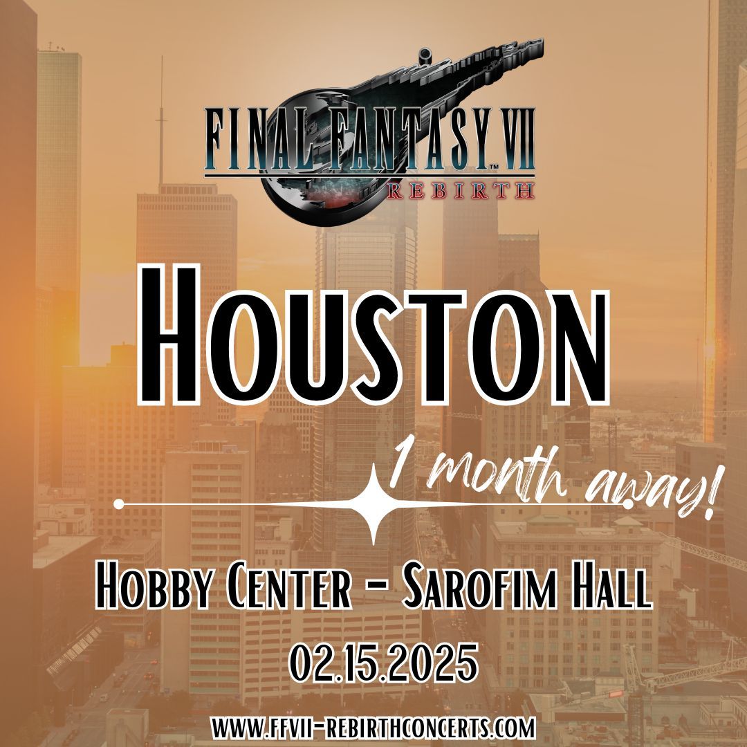 ffdistantworlds's tweet photo. 1 MONTH, HOUSTON! ⚔️
Get ready to experience the musical magic of FINAL FANTASY VII REBIRTH in just 1 month! ⚔️
What are you hoping to hear? Drop a comment below! ⬇️
#nobuouematsu #masashihamauzu #mitsutosuzuki #arnieroth #ericroth #awrmusic #finalfantasy #ff #ff7rebirth #videogamemusic