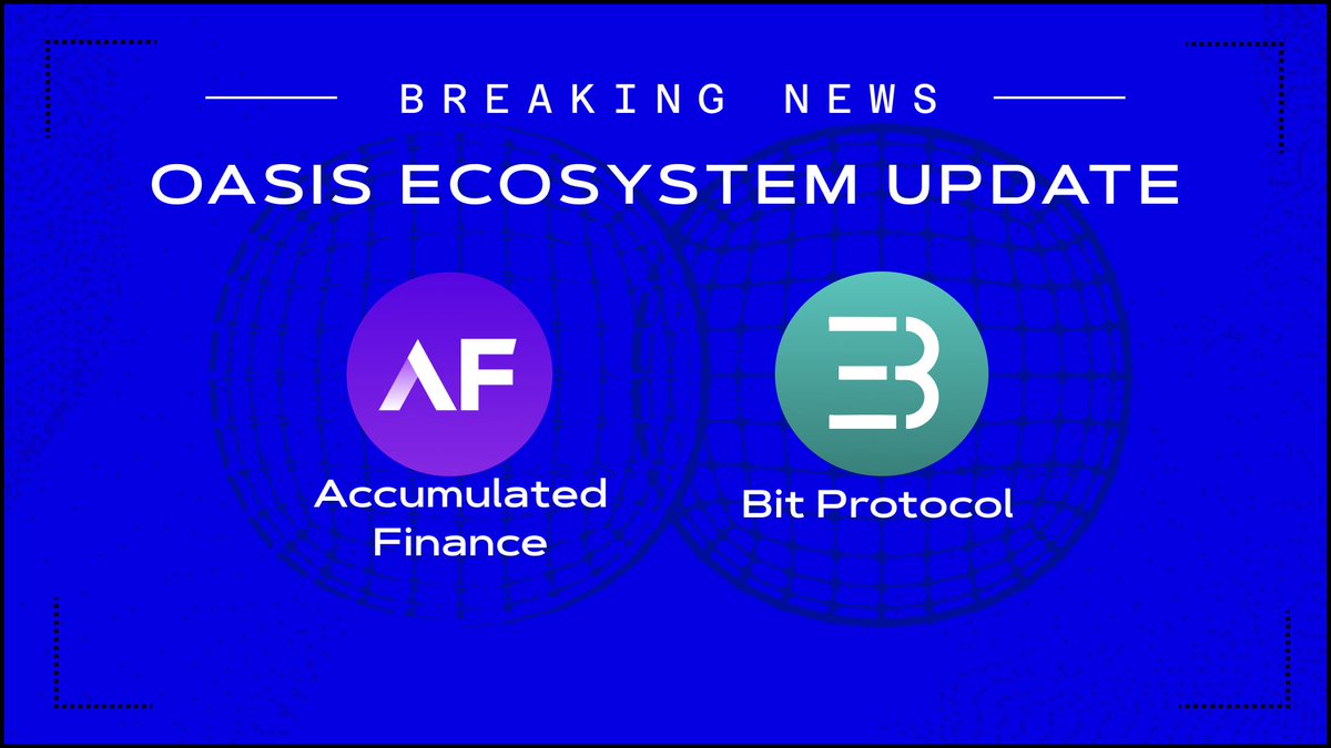 Bit Protocol <a href="/BitUSD_finance/">BitUSD</a> and <a href="/AccumulatedFi/">Accumulated Finance</a> have partnered up:
☑️ Earn staking rewards while keeping assets liquid
☑️ Stake $stROSE for auto-compounding $wstROSE, usable as collateral on Bit Protocol for $bitUSD

Love seeing new synergies within <a href="/OasisProtocol/">Oasis 🌹</a>!