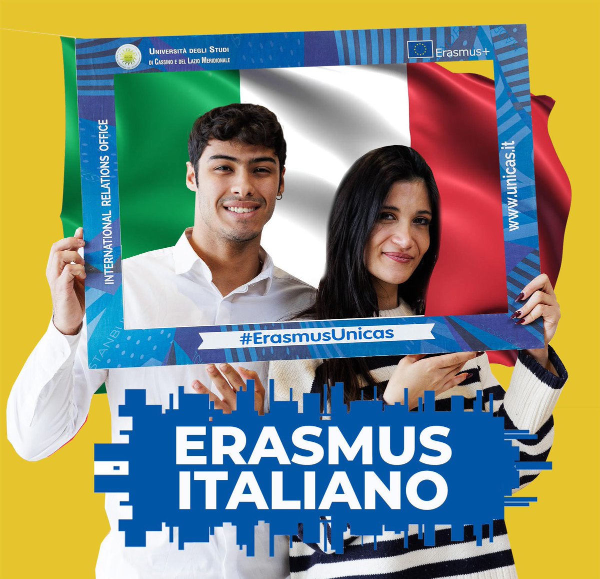 uni_cassino's tweet photo. 📣 Riaperti i termini di partecipazione al Bando Erasmus Italiano 🇮🇹presentazione domande entro il 31/01/2025 🧳 https://t.co/kBeTTazHB5 #Erasmus #Unicas #ErasmusItaliano https://t.co/n8mRxpSiPn