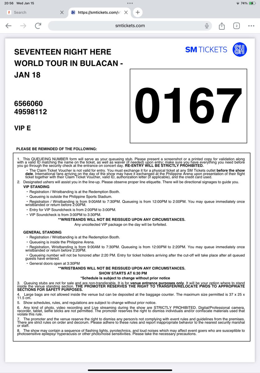 chunsuniepower's tweet photo. TANGINA

VIP E DAY 2 TICKETS NA SECURED ON DECEMBER 10, 2024 AT 4:54 PM, ALMOST A MONTH AFTER CARAT MEMBERSHIP PRESALE TAS GANTO QN???

@smtickets wtf??? https://t.co/ncrtmYIVUy