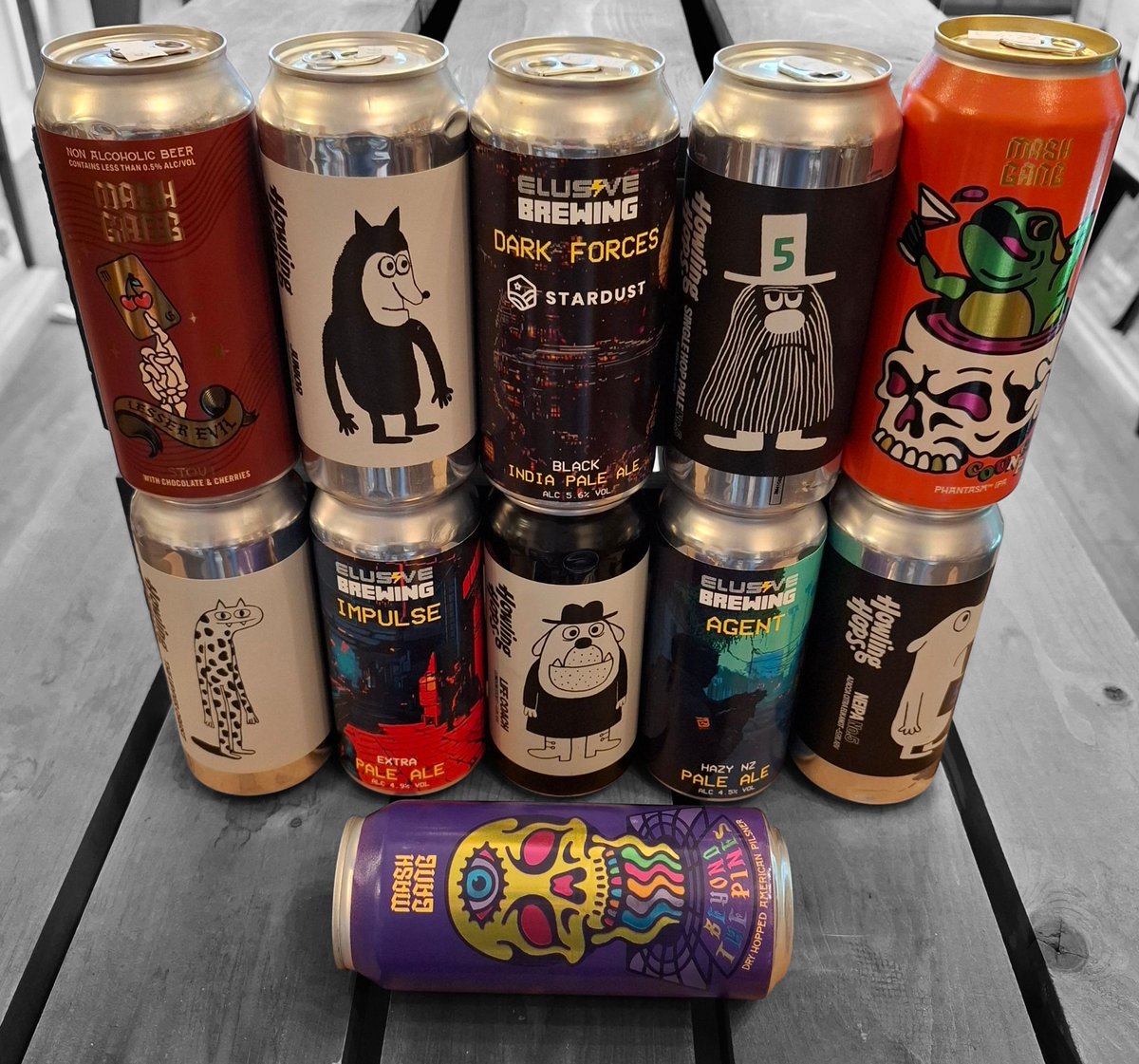 innathome's tweet image. NEW BEER ARRIVAL from #HowlingHops #ElusiveBrewing #MashGang

#REDIPA #STOUT #AFPALEALE #SINGLEHOPPALE #NEIPA #EXTRAPALEALE #BLACKIPA #HAZYNZPALEALE

#ALCOHOLFREE #STOUT #AMERICANPILSNER #IPA