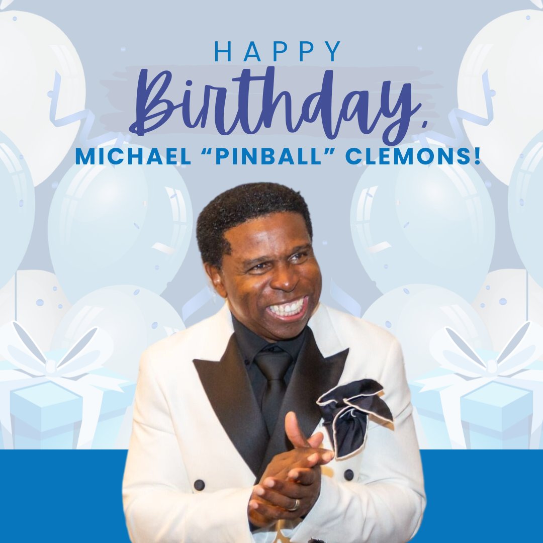 PinballFdn's tweet photo. Please join us in wishing the one and only Michael "Pinball" Clemons a happy birthday! 

RT to show Pinball some birthday love! 💙 https://t.co/UOpN88fKVS