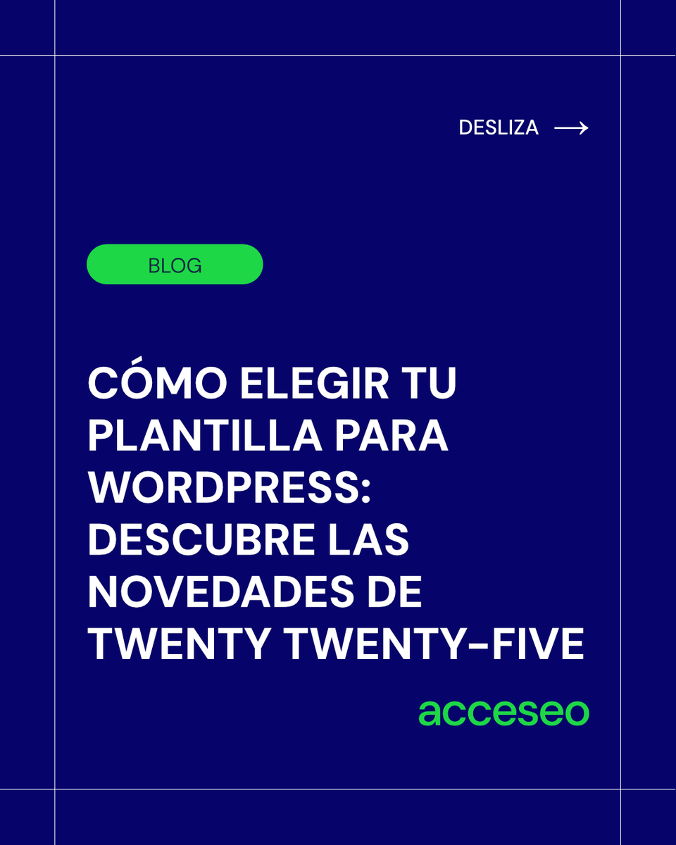 acceseo (@acceseo) on Twitter photo 🔔 ¿Cómo elegir tu plantilla para WordPress? 🔔
Hoy nuestro compañero <a href="/Javierguijarro_/">Javierguijarro_</a> , debuta en el #blog a lo grande 😎
¿Qué plantilla elijo para mi web?
Pues hoy Javi te lo explica y, además, te cuenta todas las novedades de Twenty Twenty-Five 😉
acceseo.com/como-elegir-la… 🔔 ¿Cómo elegir tu plantilla para WordPress? 🔔
Hoy nuestro compañero <a href="/Javierguijarro_/">Javierguijarro_</a> , debuta en el #blog a lo grande 😎
¿Qué plantilla elijo para mi web?
Pues hoy Javi te lo explica y, además, te cuenta todas las novedades de Twenty Twenty-Five 😉
acceseo.com/como-elegir-la…