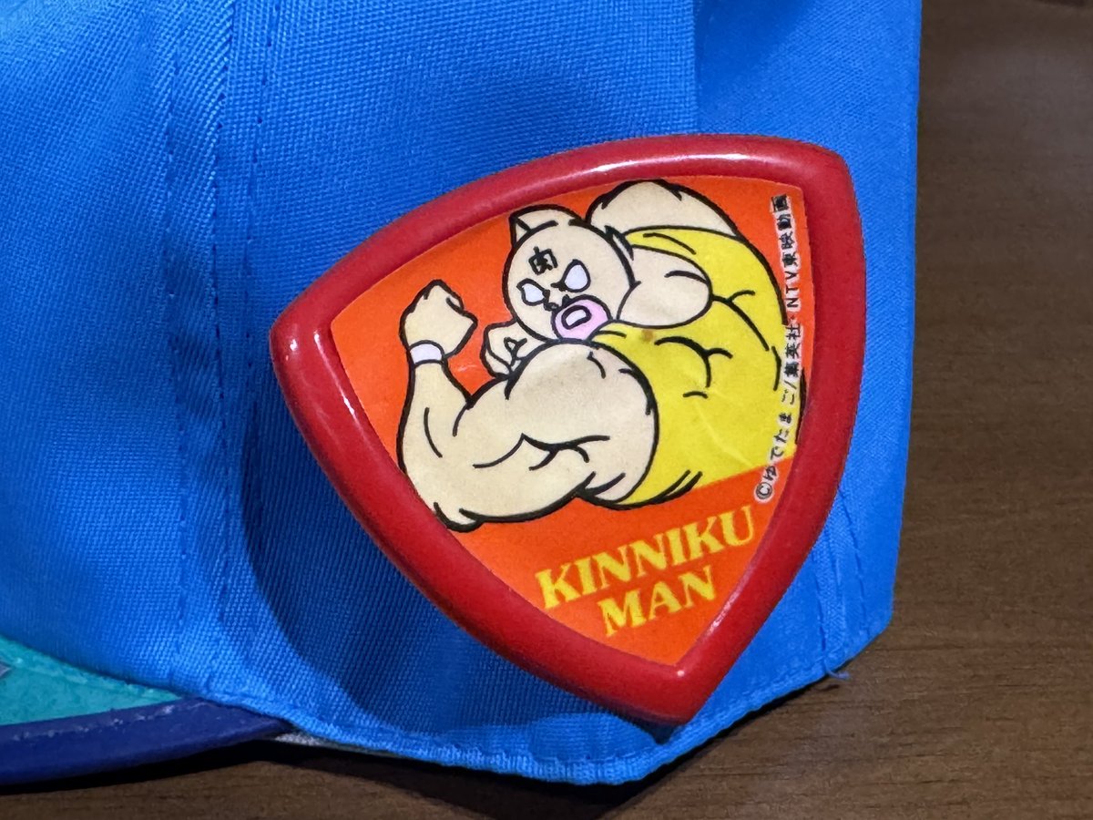 お祭りで昭和な子供向け帽子を買っちゃいました╰(*´︶`*)╯♡ キン肉