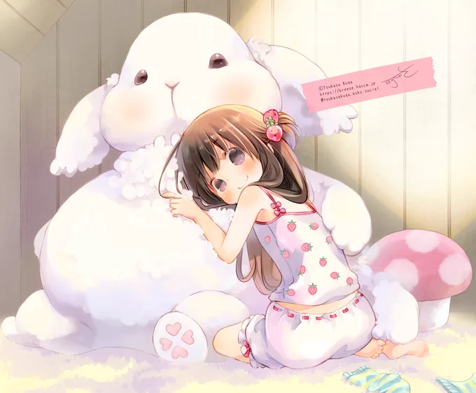 #いいいちごの日なんとなく1が足りてない感があるけど便乗できるときに便乗するスタイルこの絵はブルスカだとNGになるんだよね 