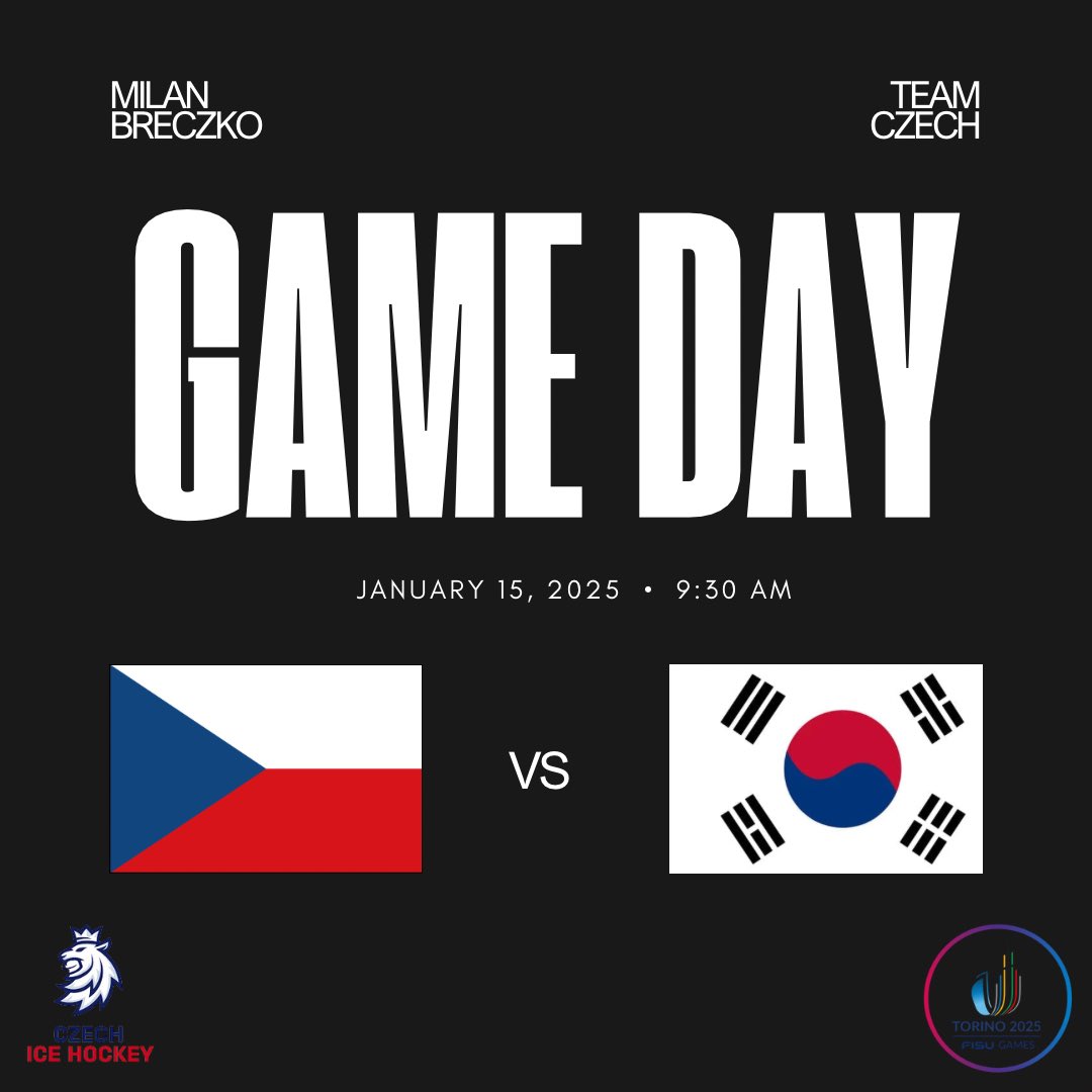 Midland_Hockey's tweet photo. Tune into The World University Games at 9:30AM to support Milan Breczko while he plays for Team Czech against Team Korea!🔥
Let's go Milan!!💪🏼
#midlanduniversity #teamczech
#worlduniversitygames2025 https://t.co/4jCu0JUutu
