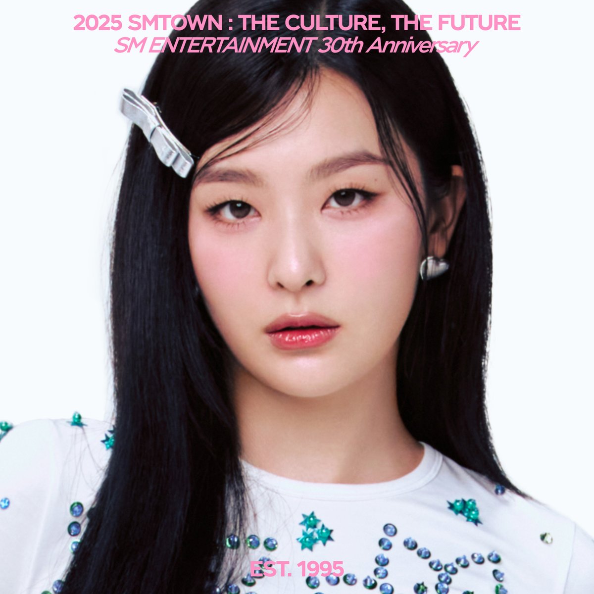 SMTOWNGLOBAL's tweet photo. 2025 SMTOWN : THE CULTURE, THE FUTURE
SEULGI

2025.02.14 6PM(KST)
🔗 https://t.co/nJrbUXGWhd
💿 Pre-order https://t.co/IFbCMsji5e

#SMTOWN #SM_30thAnniversary
#SMTOWN2025 #THE_CULTURE_THE_FUTURE

#KANGTA #BoA #TVXQ! #SUPERJUNIOR #GirlsGeneration 
#SHINee #EXO #RedVelvet #NCT127 #NCTDREAM #WayV
#aespa #RIIZE #NCTWISH #LUCAS #naevis 
#SMTOWN_Family