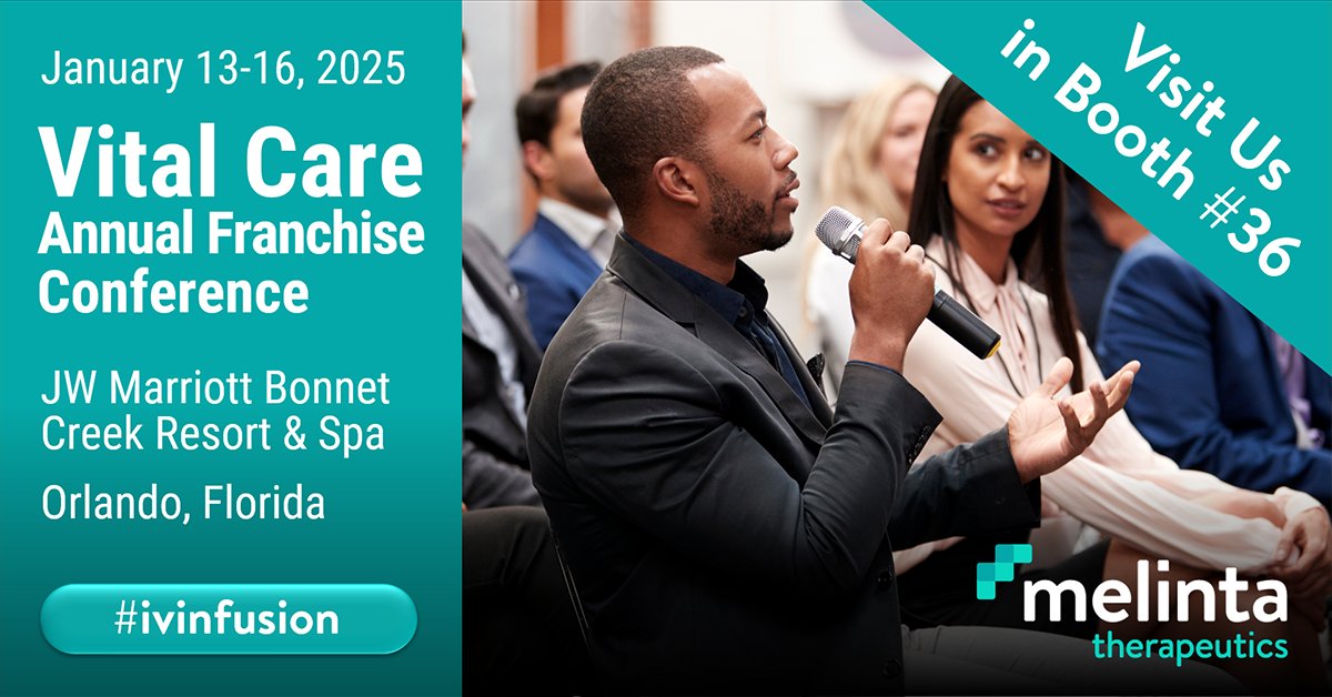 It is already Day 3 at the Vital Care Annual Franchise Conference, and we are proud to be a Silver Sponsor. Join us in Orlando at the Melinta booth 36 and meet the team that’s always mighty!
#IVinfusion