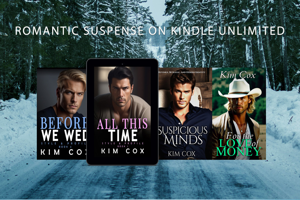 KimCoxAuthor's tweet image. Here&apos;s something to keep you warm on cold nights. Read a romantic suspense. Hot &amp;amp; Spicy #RomanceReads #romanticsuspense #bookloverscommunity amazon.com/stores/Kim-Cox…
