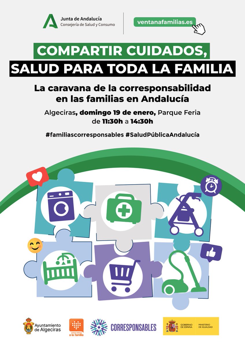 AndaluciaRELAS's tweet photo. #SaludPúblicaAndalucía #AlgecirasRELAS #PlanLocaldeSalud
Caravana de la Corresponsabilidad
19 enero Parque Feria #Algeciras 11:30-14:30 h @aytoalgeciras @ventanafamilia
https://t.co/8VDytMEsiS
@saludand @VidaSaludAnd @JuntaCG #RELASca https://t.co/MMVU6cbDpk
