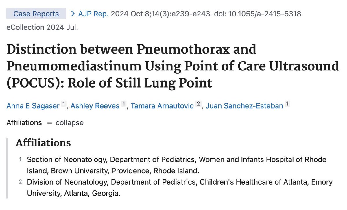 Evidence-Based Neonatal POCUS tweet media