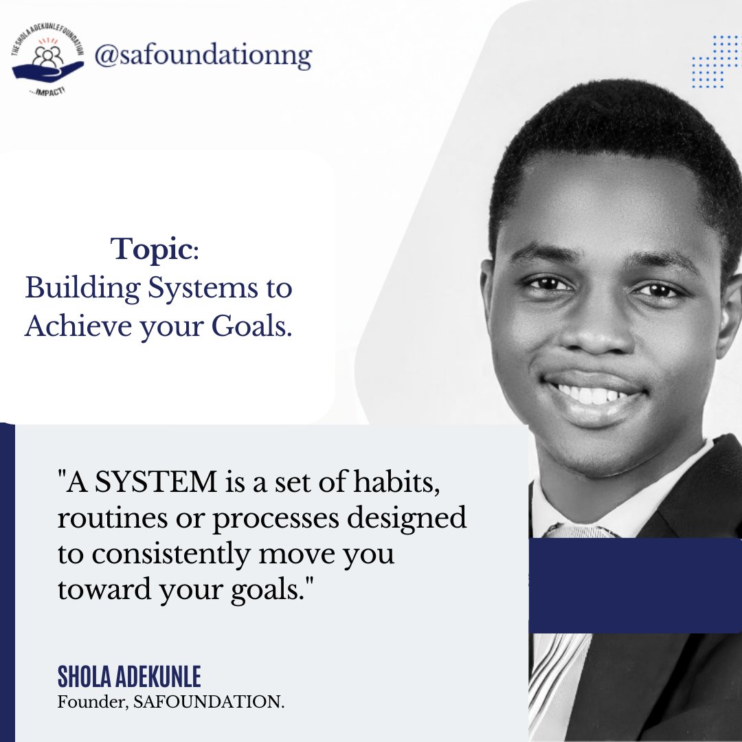 sa_foundationng's tweet photo. Few thoughts from the webinar.
Speaker: @thesholadekunle

#building #systems 
#safoundation #impact 

Thread... https://t.co/lZ5FBuQkC1
