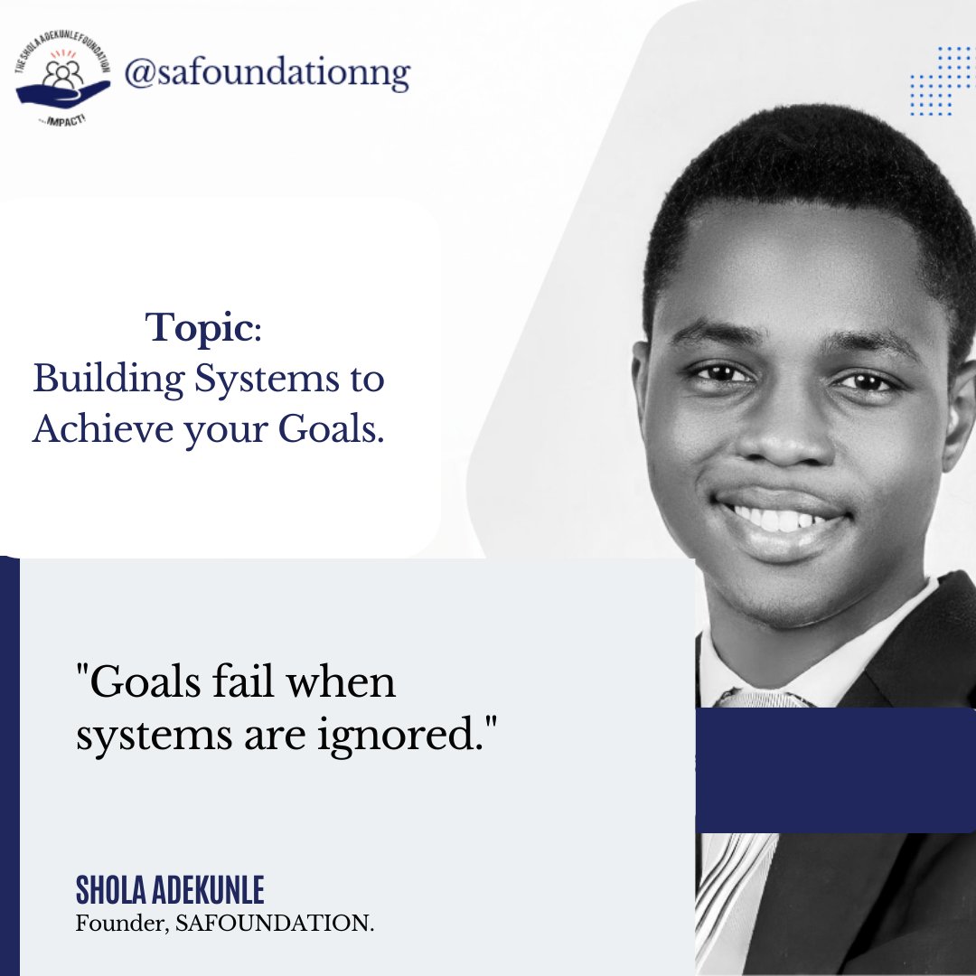 sa_foundationng's tweet photo. Few thoughts from the webinar.
Speaker: @thesholadekunle

#building #systems 
#safoundation #impact 

Thread... https://t.co/lZ5FBuQkC1