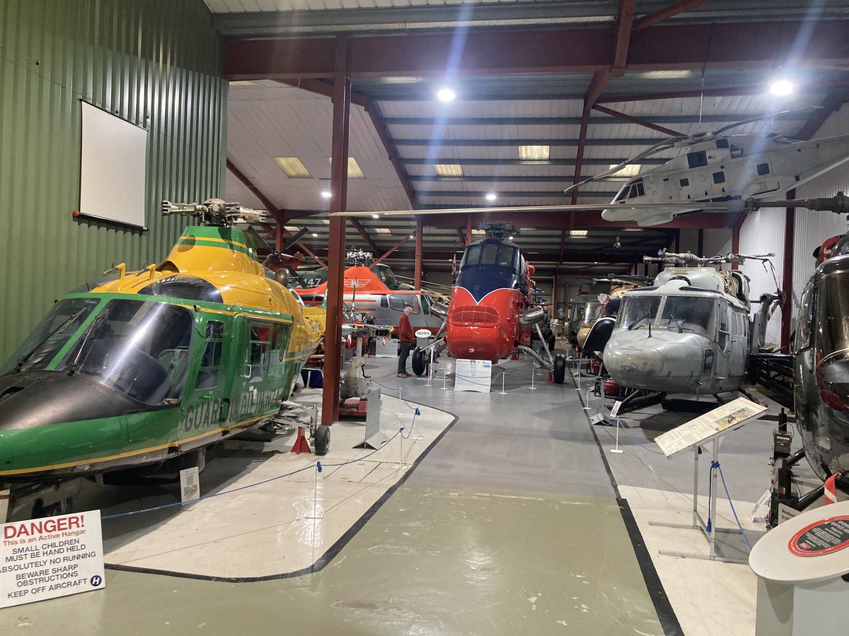 When you arrive at Weston Super mare and the fog is so bad you can’t see the end of the pier, then a visit to the helicopter museum is in order.