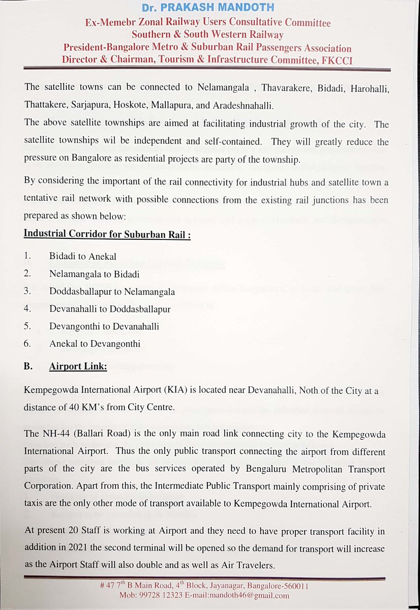 MandothPrakash's tweet image. Chairman Railway Board GM South Western Railwys Govt Of Karnataka Urban DevelopmentDepartment GOK &amp;amp; K-Ride For Sanctioning Full Fledged Suburban Rail Network As Present Preliminary DPR Submitted By #RITES Is #Partial  #intraCity @MBPatil @KridePrm @chiefsecy_gok @UDDKarnataka 2/3