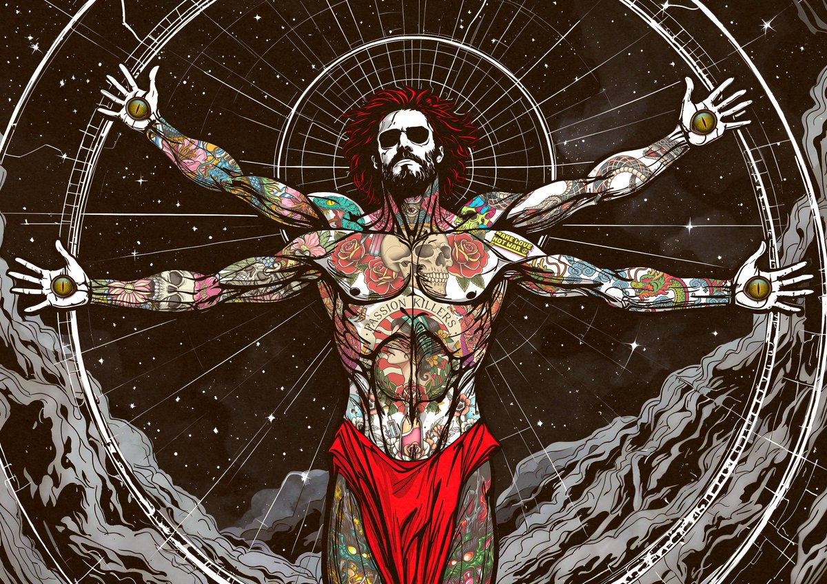 "Neo Vitruvian Man" live only on <a href="/SuperRare/">SuperRare</a> 

Born from cosmic ruin, the Neo Vitruvian Man reimagines Da Vinci’s Vitruvian Man.

Symbolizing humanity’s pursuit of perfection. Created to restore harmony to a fractured universe. ⬇️⬇️⬇️

superrare.com/artwork/eth/0x…
