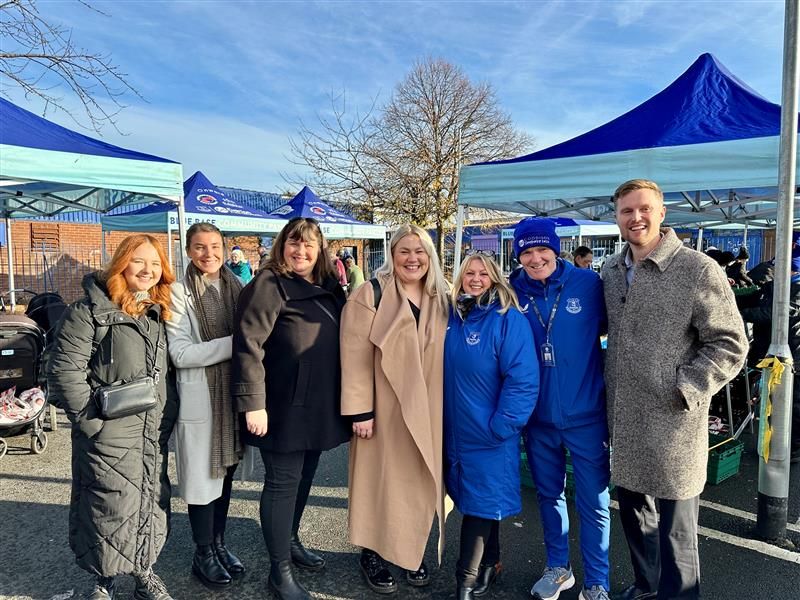 LeggeRob's tweet photo. In readiness for our new Integrated Facilities Management partnership with @EvertonStadium, our team attended the fortnightly Jobs Fair at the Blue Base Food Pantry. This event connects locals with employers offering ‘live’ vacancies, supporting their job search and economic growth. A big thank you to @EITC  for inviting us to this fantastic initiative and for the life-changing work they do. #weareocs #EFC