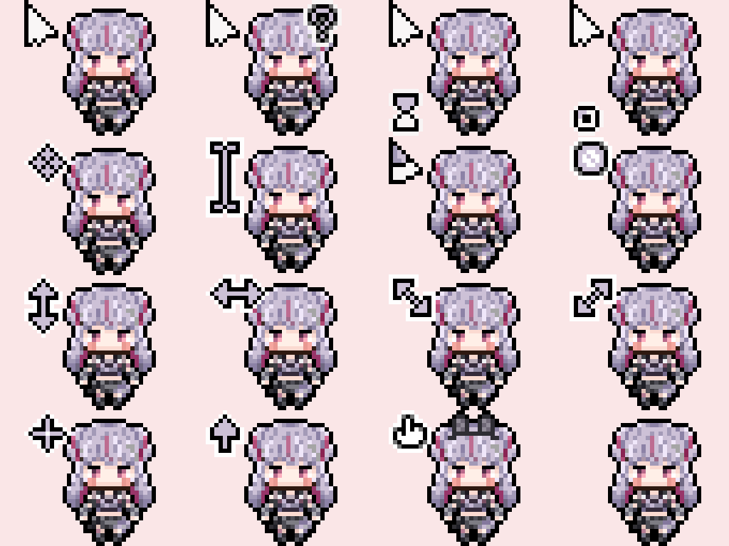 兎咲ミミ新衣装 ＃ミミ画 兎咲ミミちゃんの新衣装記念にマウスカーソル