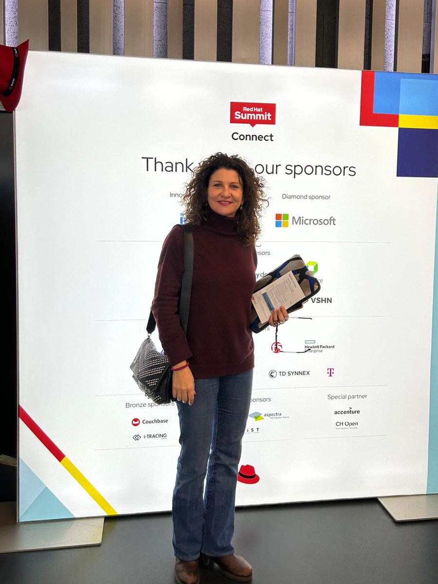 Today our CEO <a href="/MoniqueCalisti/">Monique Calisti - @moniquecalisti@mastodon.social</a> is at the <a href="/RedHat/">Red Hat</a>  Summit: Connect in #Zurich, joining the track on Future Open Hybrid #Cloud, featuring an impressive lineup of speakers and transformative case studies.