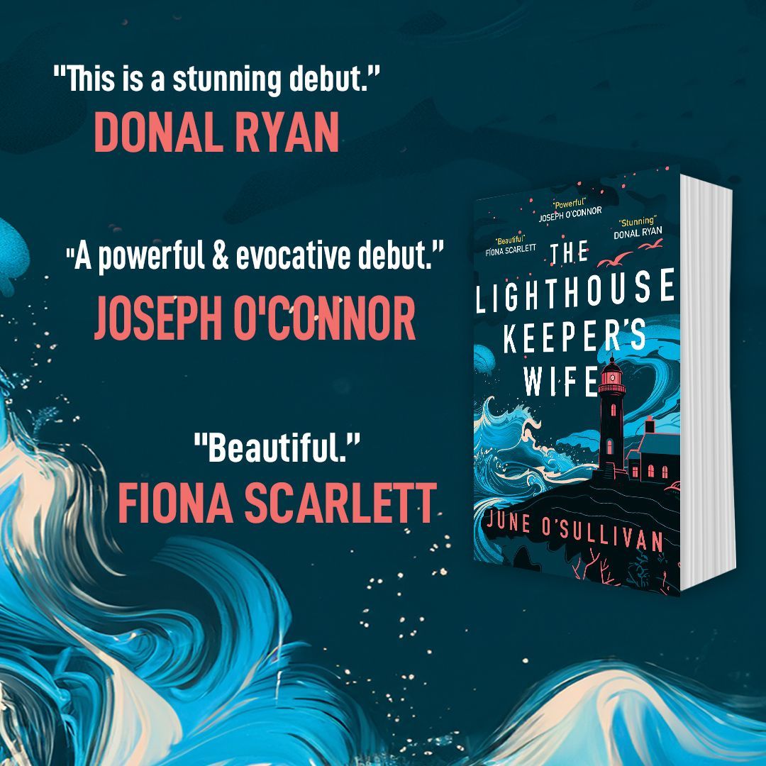 🌊 TOMORROW: The Lighthouse Keeper’s Wife arrives!

1867 Ireland. Skellig Michael. Eliza Carthy’s fight for love, strength, and sanity begins.

"Stunning debut." - Donal Ryan
"Powerful &amp; poignant." - Joseph O’Connor 
📖 Order now to dive in first: [buff.ly/3PBeF44