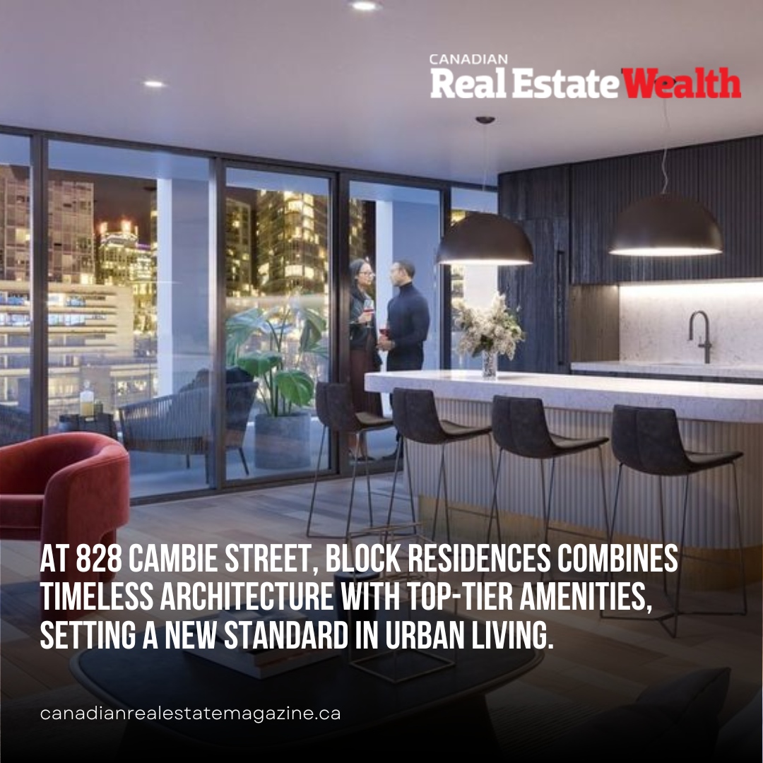 Downtown Vancouver living redefined: Block Residences offers heritage-inspired architecture with premium finishes and concierge service. Continue reading at: canadianrealestatemagazine.ca