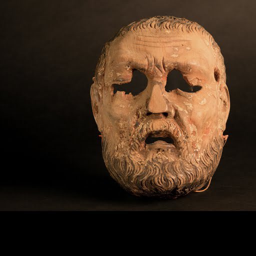 Guatemalan indigenous masks portraying Spanish conquistadors