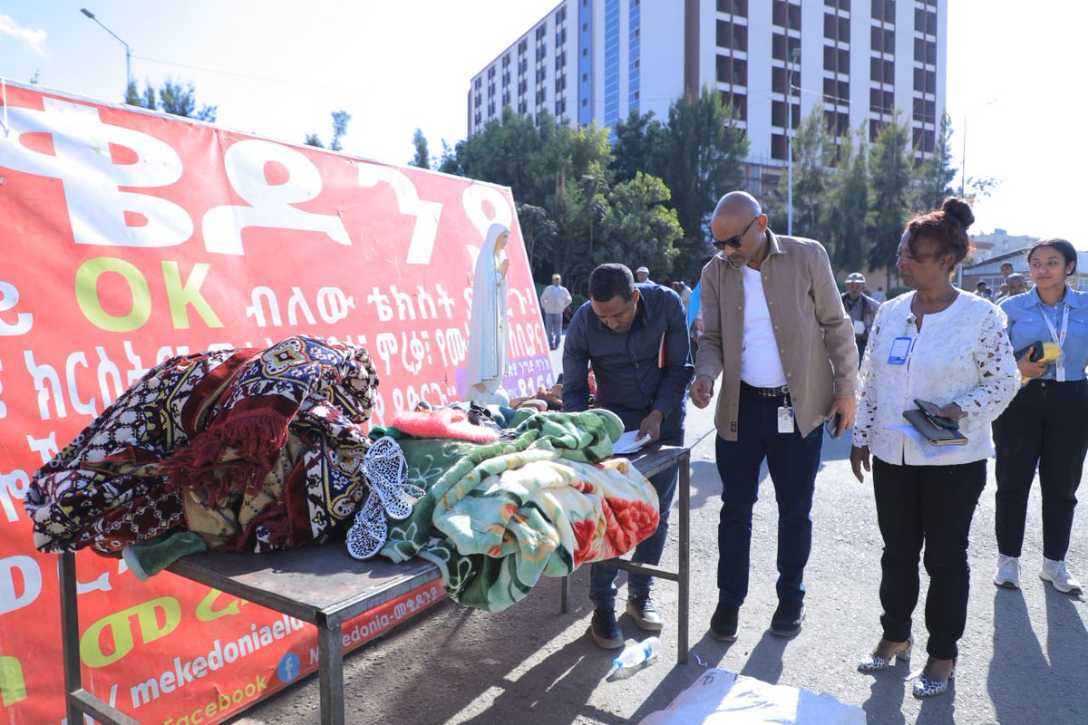 Ethiopost has donated various office supplies valued over 300,000 birr to mekedonia Humanitarian Association 
Ethiopost has expressed its commitment to continue supporting the association in the future, reinforcing its dedication to community service and humanitarian efforts.