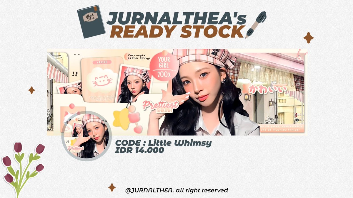 Repost would be appreciated! 

Theo datang membawa layout ready Ningning dan Karina nihhh. Dengan harga tertera di pict sudah include free retext. Bisa langsung DM aku jika kalian berminat 🕊️!
  
#zonauang #zonaba #zonajajan
