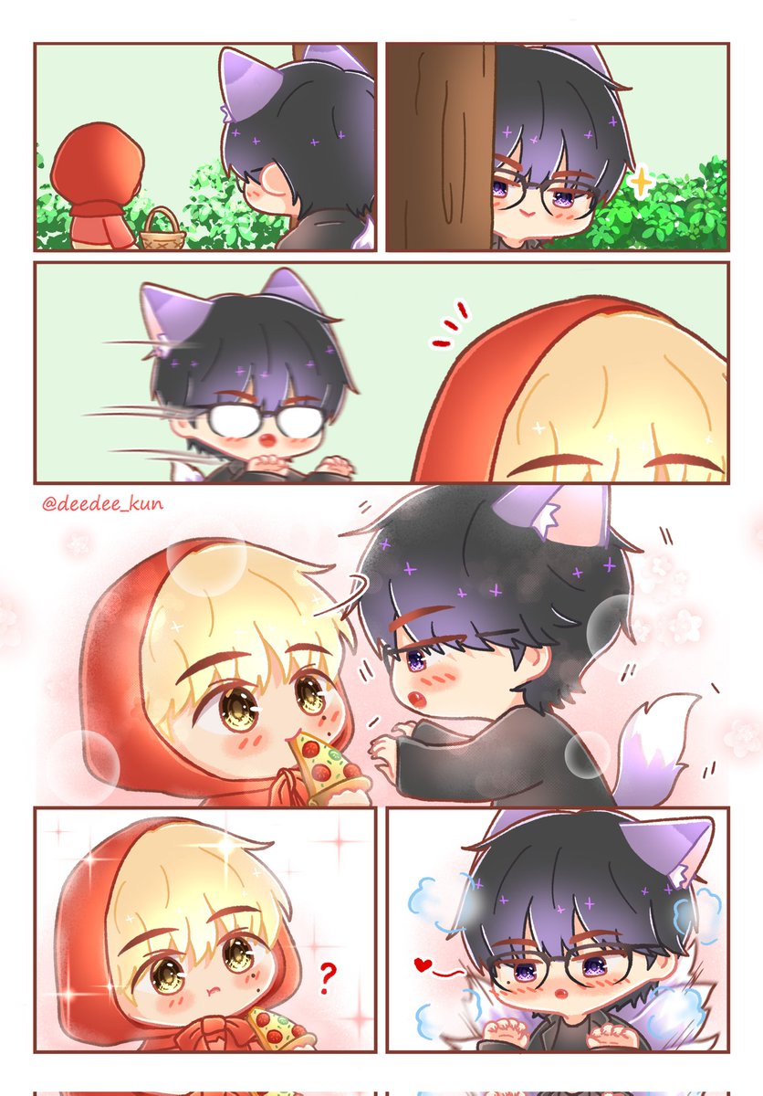 deedee_kun's tweet photo. Little red riding hood &amp; the purple fox

#seventeenfanart #wonkyeom #원겸 https://t.co/udaGDQaeFm